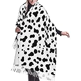 TQD Dalmatian Print Cozy Long Scarf Women'S Fashion Scarf Long Shawl Winter Soft Warm Scarf