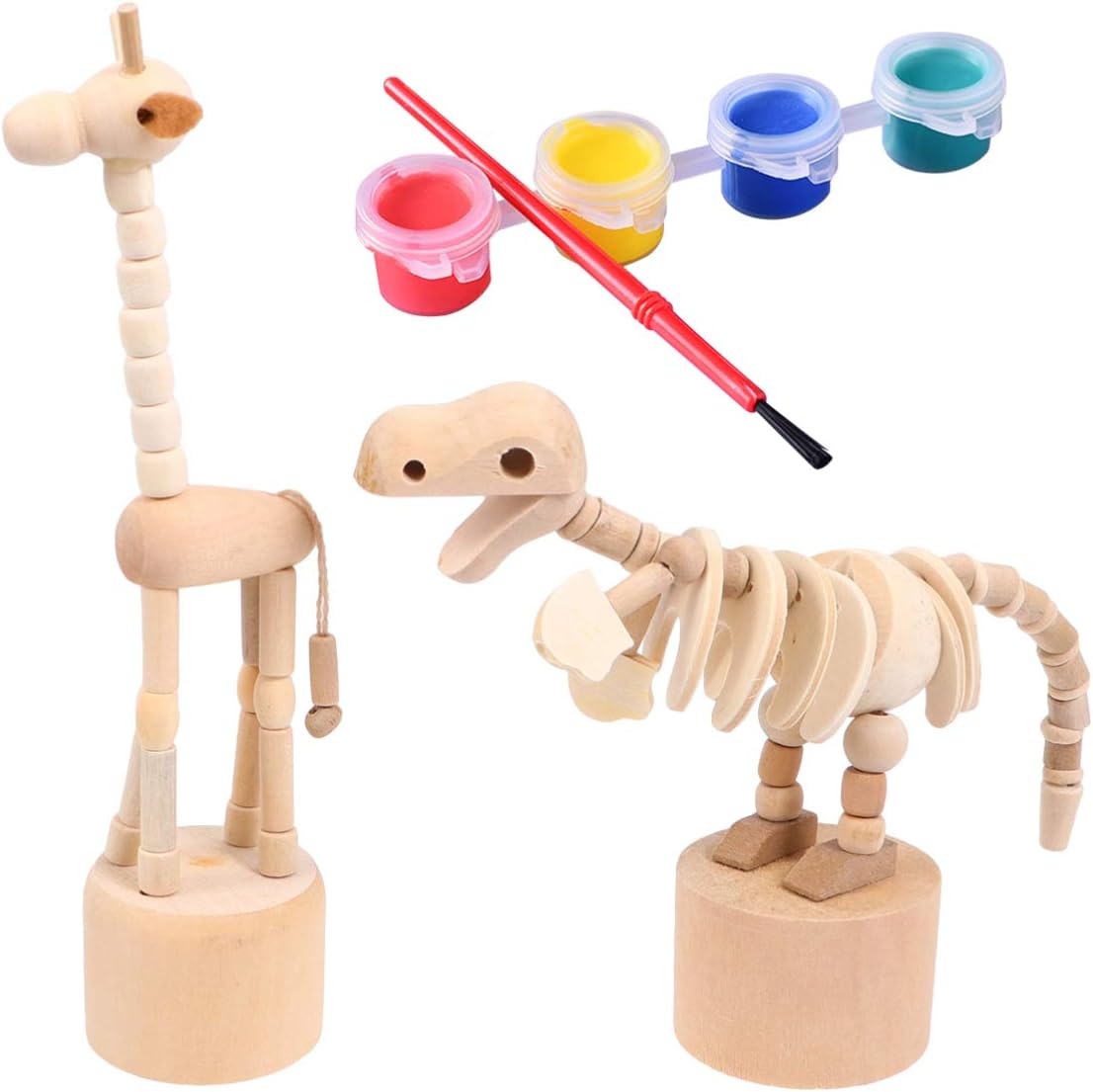 unfinished wood animal figures