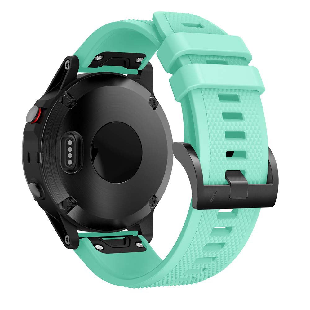 REYDA Silicone Strap Compatible for Garmin Fenix 7/7 Pro/6/6 Pro/5/5 Plus, 22mm Quick Fit Watch Strap Soft Breathable Silicone Bracelet Sport Wristband Replacement Band for Garmin Fenix 8 Pro/8/E 47mm