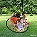 Play Platoon Spider Web Tree Swing - 40 Inch Diameter, Fully Assembled, 600 lb Weight Capacity, Easy to Install, Warm Multi Color