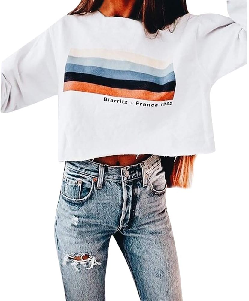 baggy cropped sweatshirt