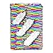 MHJY Sequin Journal Mermaid Sequin Notebooks Reversible Glitter Journals School Diary Notebook Color-Changing Notebook for Girls Gift (Rainbow/Sliver)