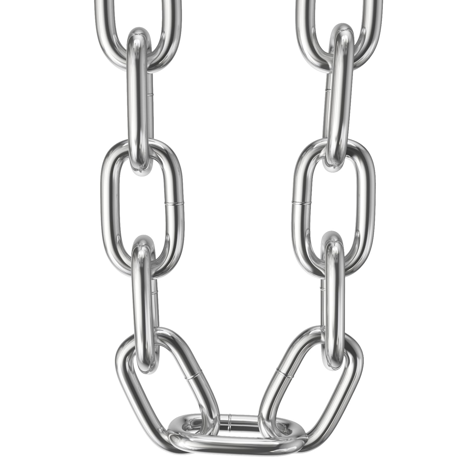 Stainless Steel Link Chain, Ekunbuy 304 Stainless Steel Link Proof Coil Chain Heavy Duty Chains Cable Safty Towing Chain for Trailer Swing Hanging Anti-Theft (1/4in-6.5ft)