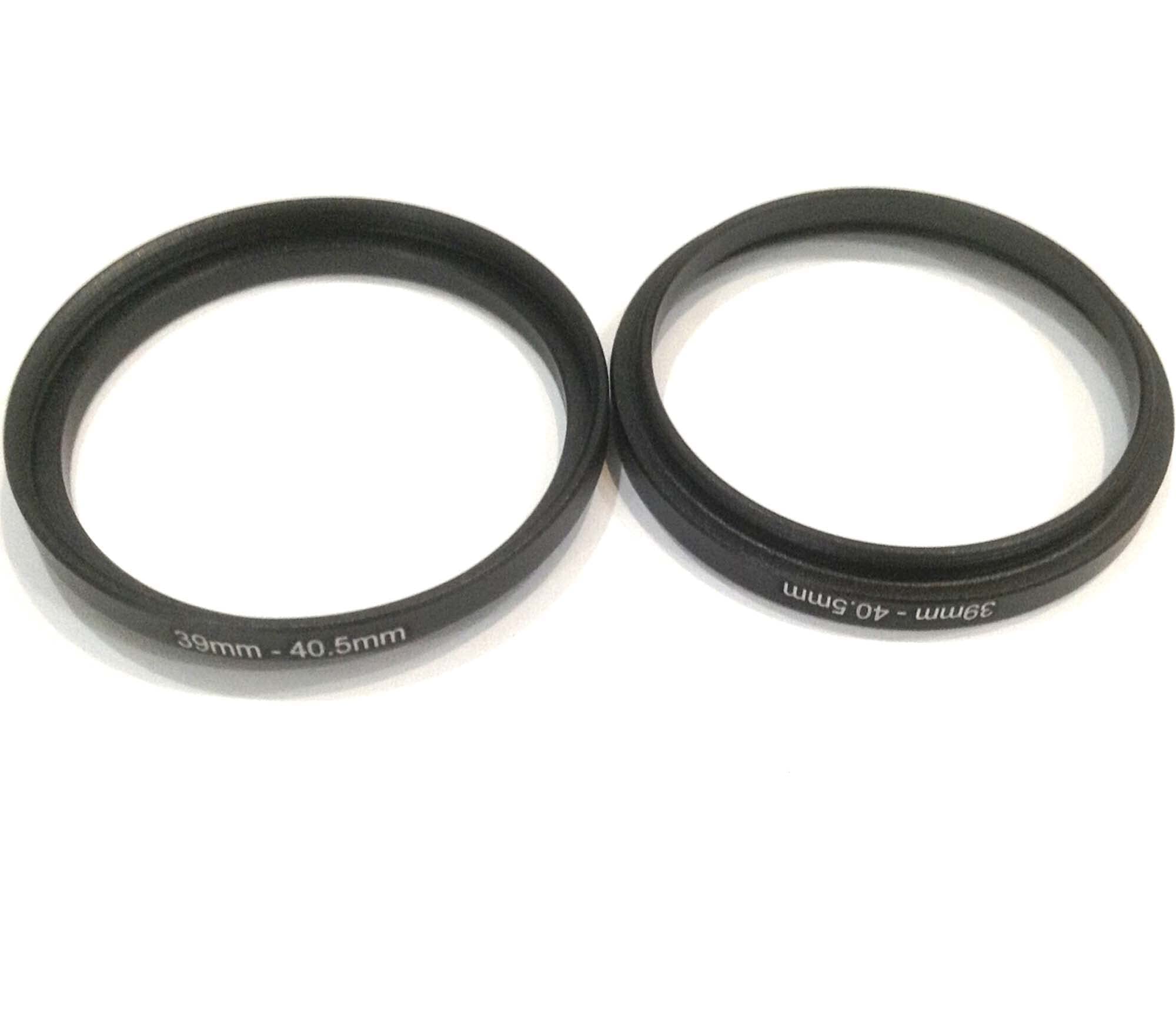 2x Metal 39mm To 40.5mm Step Up Rings Screw Adapter Video Camera Lens Connect-ed Size 39-40.5mm Filter Circle Diameters Connector Change 39-40.5 Switch Ring Focus Photo-graphy Parts Accessories