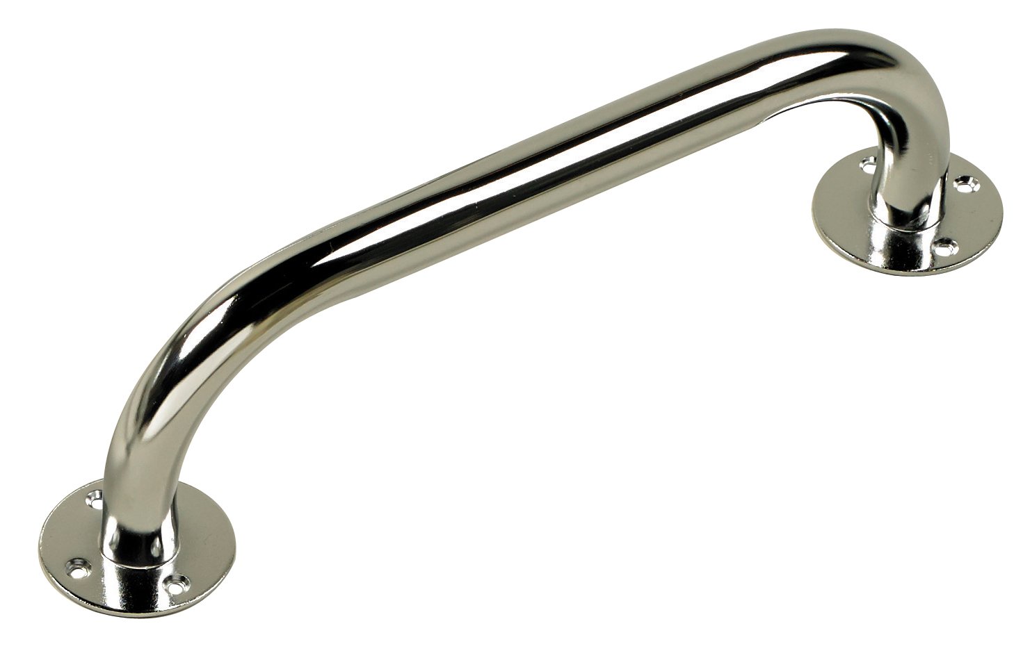 HOMECRAFT Chrome Plated Steel Grab Rail, 30.5 cm (12"), Chrome Plated Steel, Bathroom Hand Rail, Safety Aid, Handicapped, Disabled, and Limited Mobility Daily Living Aid (Eligible for VAT relief in the UK)