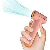 Handheld Portable Turbo Fan, 85000RPM Super High-speed Fan with 4-speed, 4000mAh, USB-C Rechargeable Personal Battery Operated, Mini Small Pocket Design for Travel/Outdoor/Vacation/Concert/Gift, Pink