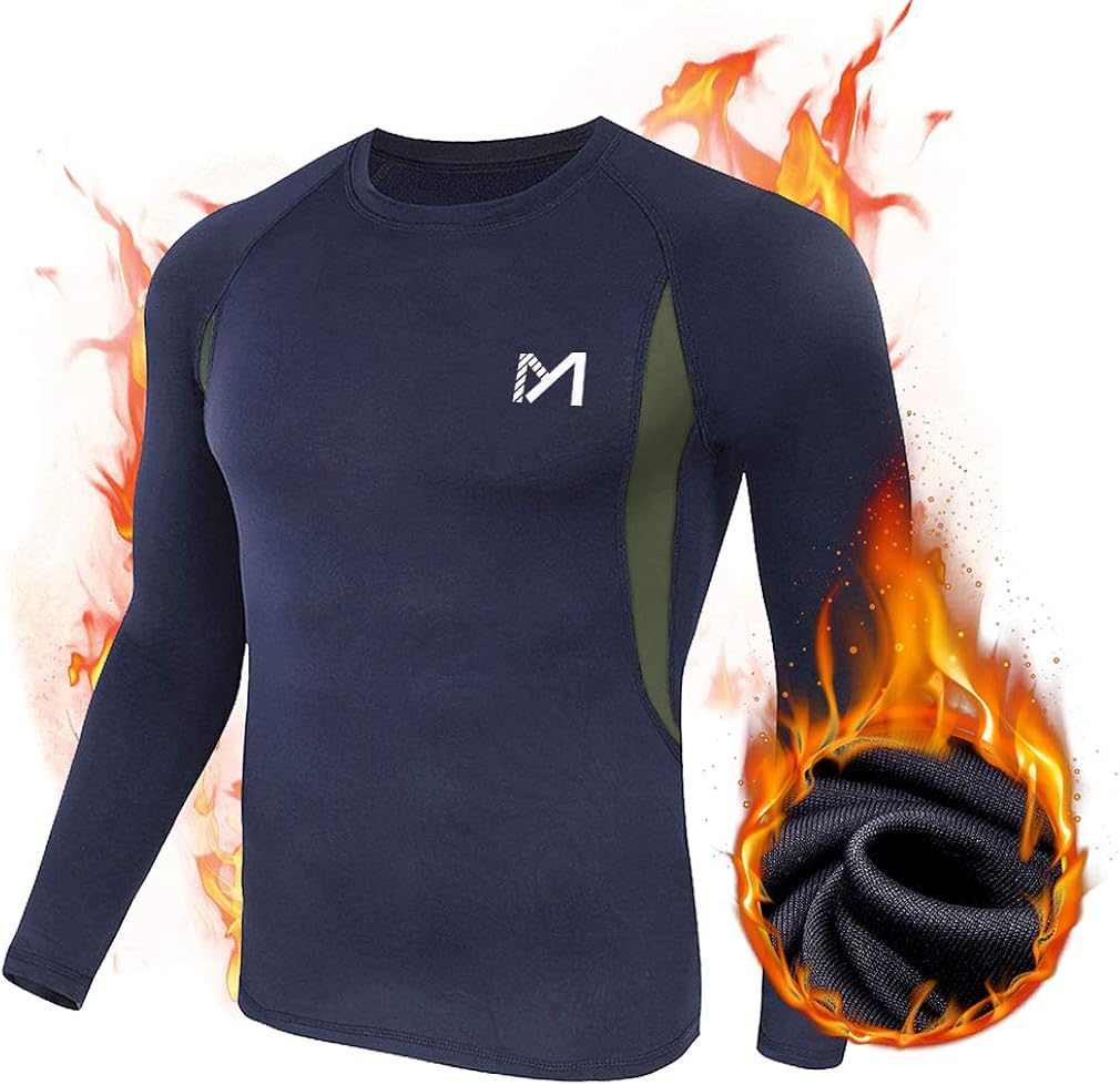 Men’s Thermal Underwear Set, Sport Long Johns Base Layer for Male, Winter Gear Compression Suits for Skiing Running at  Men’s Clothing store
