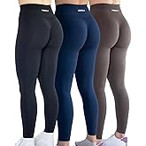 AUROLA Workout Leggings for Women Seamless Scrunch Tights Tummy Control Gym Fitness Girl Sport Active Yoga Pants
