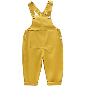 Baby Denim Overalls Boys Girls Casual Solid Baggy Athletic Romper Summer Stretchy Adjustable Strap Pants Toddler