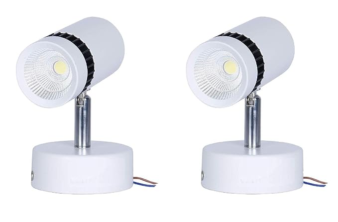 Signature 6watt led Spot Light,Best for Bed Side Light,and Retail outlets �Warm White Color� with Warranty.(Pack of 02).