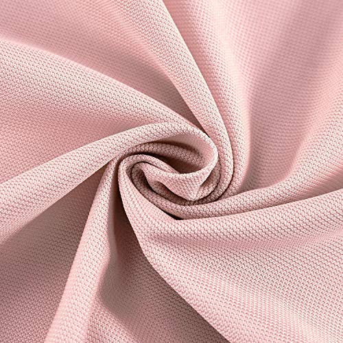TWOPAGES Pink Room Divider Privacy Cubicle Curtain Anti-Bacterial Flame Retardant Curtain Mesh Top Flat Hook Curtain (1 Panel, 15'Wide x 7'Long)