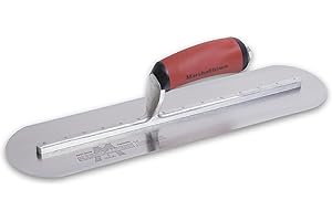 MARSHALLTOWN Fully Rounded Concrete Finishing Trowel, High Carbon Steel Blade, DuraSoft Handle, 16 x 4, Made in the USA, MXS66FRD