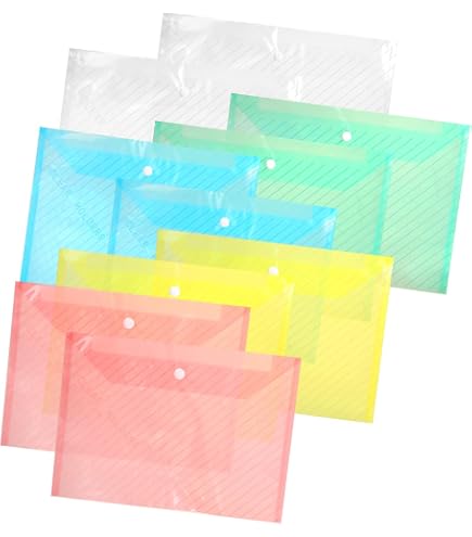 A5 A4 Envelope Clear PP File Folder with Snap Button - A4 File