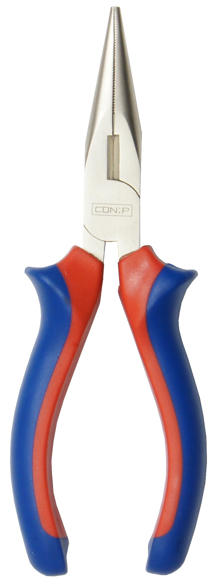 CON:P CPT170160 Radio and Telephone Pliers Straight with 2C-Handle, Silver/Blue/Red, 160 mm