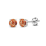 Gemstar Jewellery Excellent Round Cut Orange