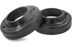 Sheisor Front Coil Spring Insulators, Front Upper Coil Spring Isolators Compatible with 2007-2018 Jeep Wrangler JK JKU (Stock height, Pair)