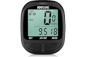 Hosioe Bicycle Computer Bicycle Waterproof Wired Speedometer and Odometer Stopwatch Cycle Outdoor Cycling Bicycle Computer wi