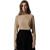 EURKEA Women's Turtleneck 100% Cashmere Sweater, Long Sleeves Pullover Winter Top for Women, Gift Ready