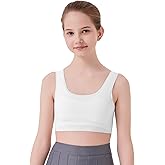 SALIA GIRL Starter Bras for Kids 7-12 Seamless Training Bra for Girls 8-10 No Pads, Double Layer on Chest