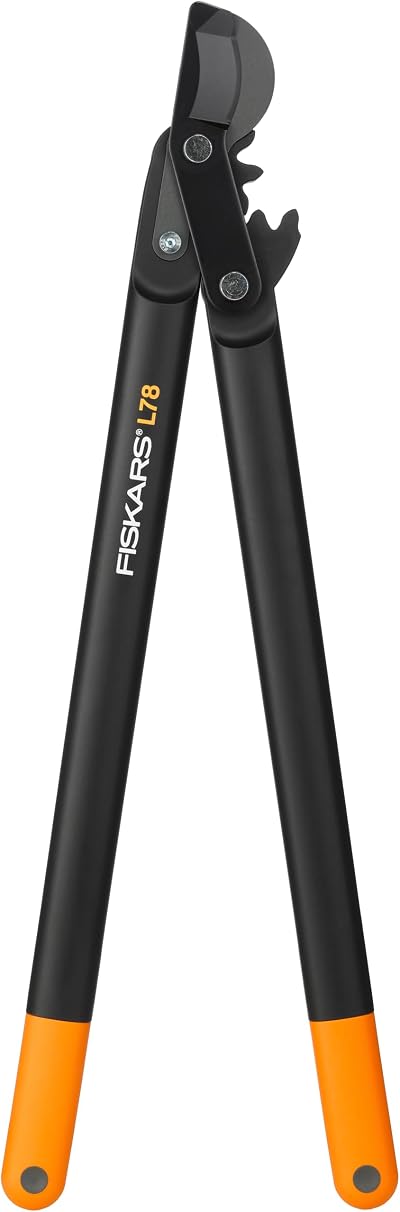 Fiskars PowerGear II Bypass Gear Lopper 70cm, 5cm Cut, Black/Orange