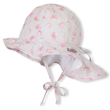 Sterntaler Baby-Mädchen Sonnenhut Sun Hat with Neck Protection