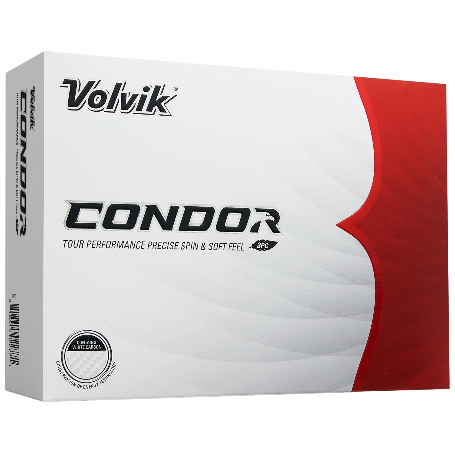 Volvik 2024 Condor Balls, 1 Dozen (12 Balls), White