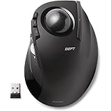 ELECOM M-DT2DRBK Wireless index finger Trackball mouse , EX-G series L size 2.4GHz 8 buttons Black