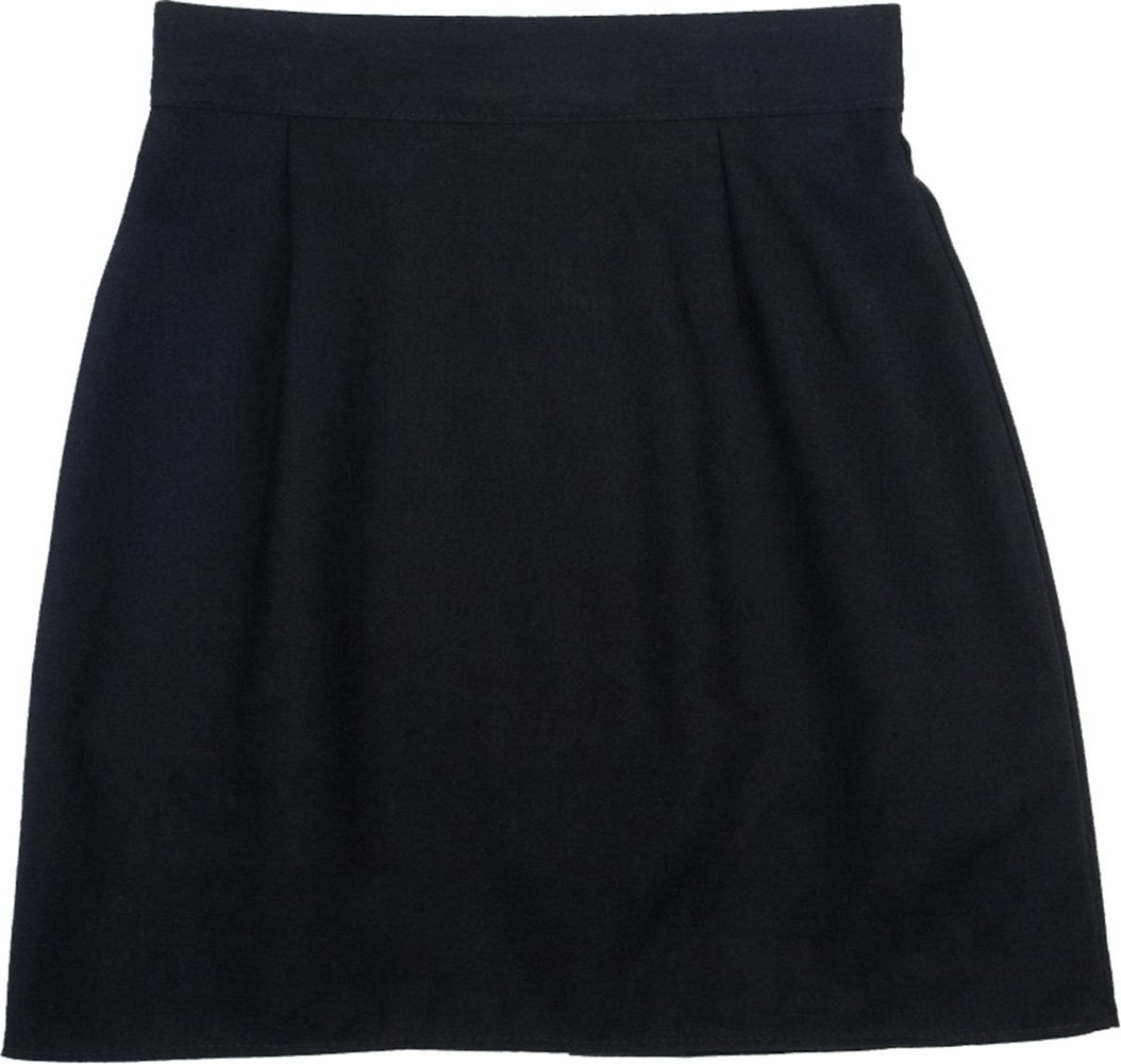 Girls Ladies A Line Plain Pencil Skirt Black 9-10 Years (w 26' - L 17') UK