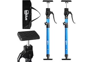 Leikius Aluminum Cabinet Jack Support Pole 2PC, 23.6-45.3 Inches Steel Telescopic Quick Rod Adjustable 3rd Hand Support System 200lbs Capacity for Installing Cabinets, Heavy Duty Cabinet Lift Jack