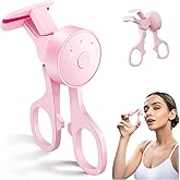 Heated Eyelash Curler for Women, USB Rechargeable Electric Eyelash Curler, Eyes Lashes Warmer with 3 Adjustable Tempreure, Quick Heated Curler for Lashes Rapid Heating in 5s