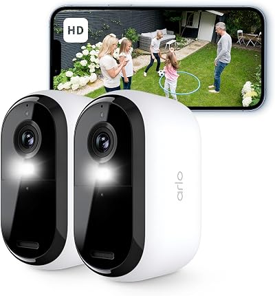 Arlo Essential 2 Wireless Security Camera Kit 2 Cameras 1080p Colour Night
