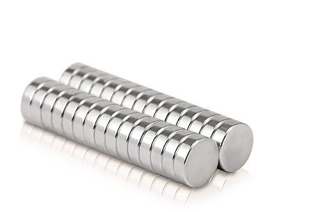 Naths Magnets® | 30 Piece imanes neodimio 10 x 3 mm | Imán pizarra ...