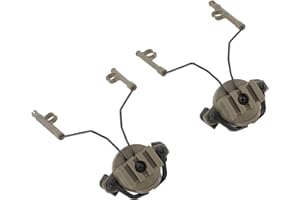 Headset Helmet Adapter, Suspension Headphones Bracket ARC Rail Adaptor Airsoft Headset Helmet 19‑21mm Rail Adapter Rotatable 
