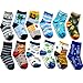 Baby Boy Non-Skid Cozy Soft Cotton Socks Value Pack, Bootie Socks 12-Pack Multi 0-3 years