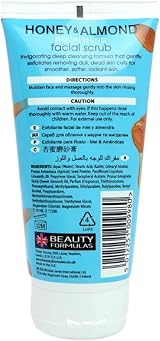 Beauty Formulas Face Scrub Honey & Almond 100ml Gentle Exfoliating Skin Care view 2