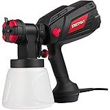 Eastvolt High Power HVLP Home Electric Spray Gun,600 Watt Paint Sprayer,4Nozzles,3 Spray Patterns with 1000ml Container,Visco