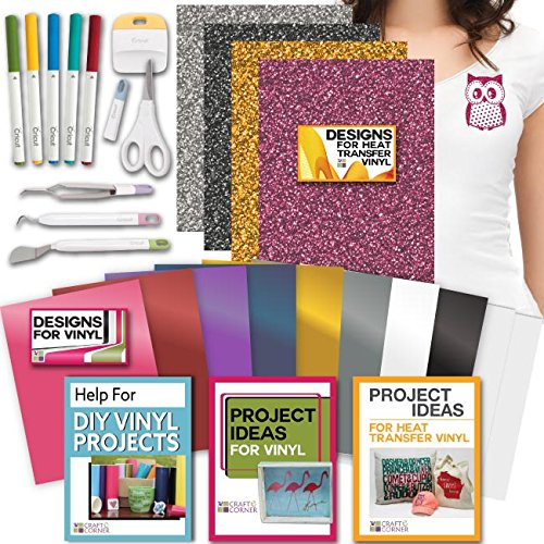 Cricut Tools Bundle - Vinyl Pack, Basic Tools Explore Fine Point Pens