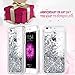 iPhone 6/6S/7/8 Case, Caka iPhone 6S Glitter Case [Tempered Glass Screen Protector] Bling Flowing Floating Luxury Glitter Sparkle TPU Bumper Liquid Case for iPhone 6/6S/7/8 (4.7