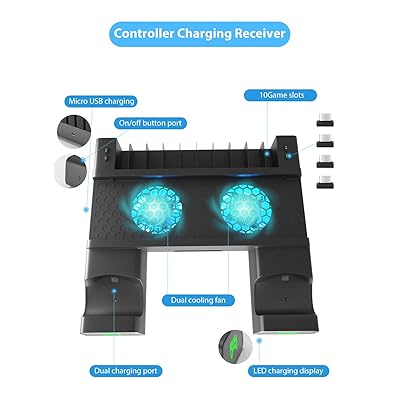 Buy Ps4 Slim Pro Controller Charger Vertical Stand Cooler Likorlove Multifunctional Cooling Holder Charging Station With Led Indicators 10pcs Games Storage Dock Compatible For Playstation 4 Online In Indonesia B08c2939yh
