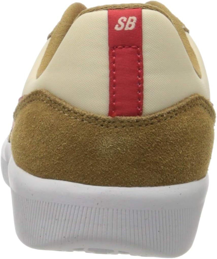 nike sb team classic golden beige & red skate shoes