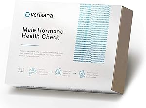 Male Hormone Health Test – Measure 5 Hormones (T, Pg, C, E2, D) with Simple Saliva Test – at-Home Check for Hormonal Imbalances – Verisana