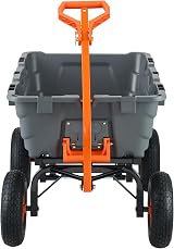 VEVOR Poly Garden Dump Cart 1500 lbs Capacity, 13" Tires, Steel Frame view 9