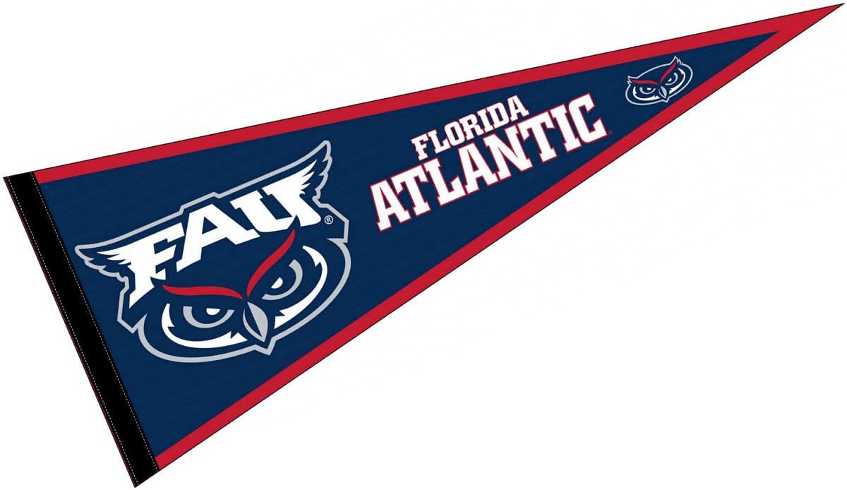 College Flags & Banners Co. Florida Atlantic Pennant Full