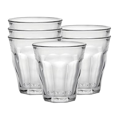 Duralex Picardie Wasserglas 160ml, ohne Füllstrich, 6 Stück
