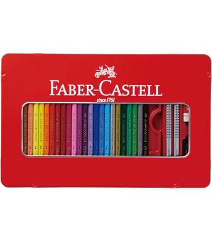 Amazon.com: Faber Castell TFC-WCP/100C 水彩彩色鉛筆,平罐,100