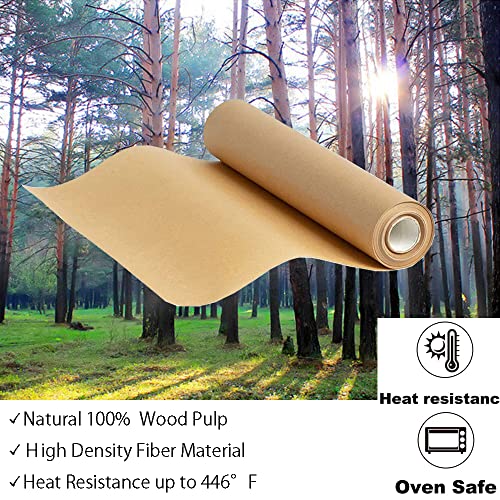 Yoki Peony Parchment Paper Roll Baking Oil Paper Nonstick Brown