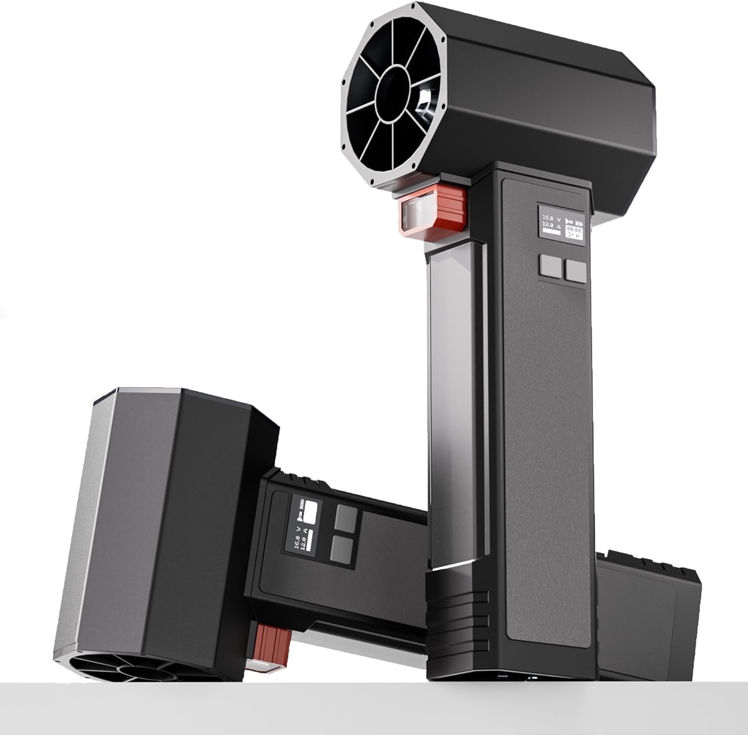 Photo 1 of Turbo Dryer Blower for Cars, Car Dryer Air Blower,1600g Instant Thrust, 4 Speeds, 64MM Super Electric Cordless Leaf Blower for Patio Cleaning, Car Drying, Snow Blowing (Ebony)