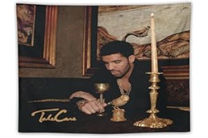 BionZax Drake - Take Care Tapestry for Bedroom, College Dorm Or Living Room Home Decor 30"x40", Singer Music Album Wall Tapestries Hanging for Gifts