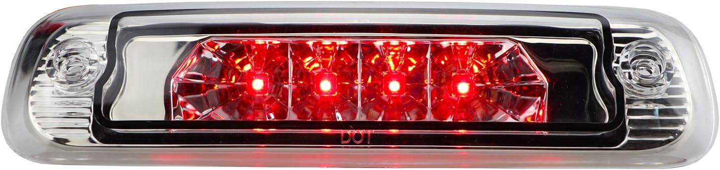For 1997-2001 Jeep Cherokee LED 3rd Third Brake Light Center High Mount Lamp Rear Tail Light Stop Light(Clear)