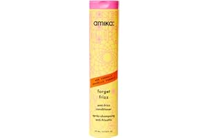 amika forget frizz anti-frizz conditioner, 275ml | smoothing, humidity protection, up to 72 hour frizz control + lightweight 